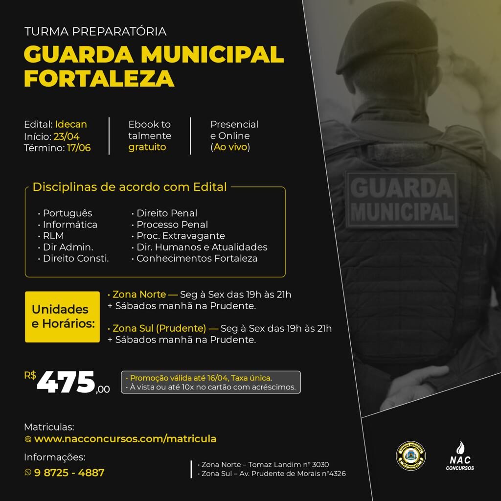 Gcm Fortaleza Nac Concursos